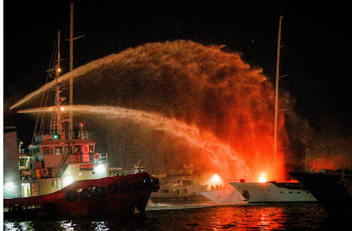 The Worst Yacht Disasters Blaze Devastates Zea Marina in Athens