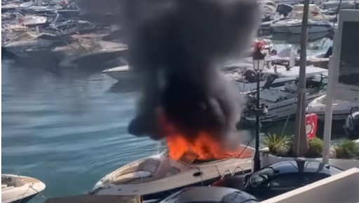 The Worst Yacht Disasters Small Luxury Yacht Inferno Fire Erupts at Puerto Banús