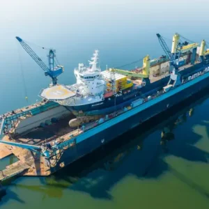 Modern shipyard located in Kingston Jamaica